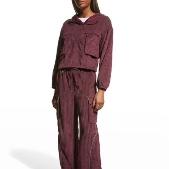 Free People FP MOVEMENT Bring The Heat Corded Corduroy Pullover Top Sweatshirt - Picture 12 of 12